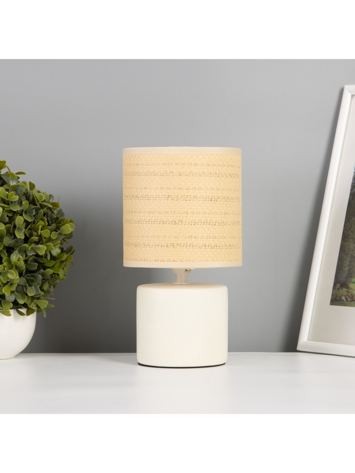 Лампа настольная «Лиза» 1×40 Вт Е14 белый 13×13×24 см - Фото 1