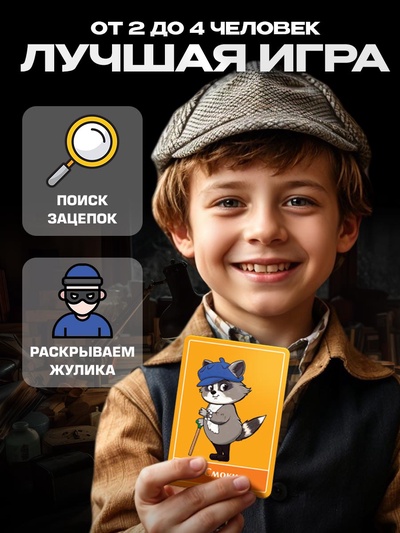 Настольная игра «Хитрый Енот», детективная, 6+