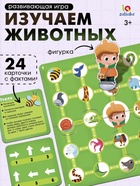 Развивающая игра «Пройди по стрелкам. Изучаем животных», 24 карточки, 3+ - Фото 1