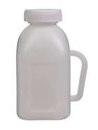 Бутылка для выпойки телят, 1 л, с ручкой, пластик, белая - Фото 8