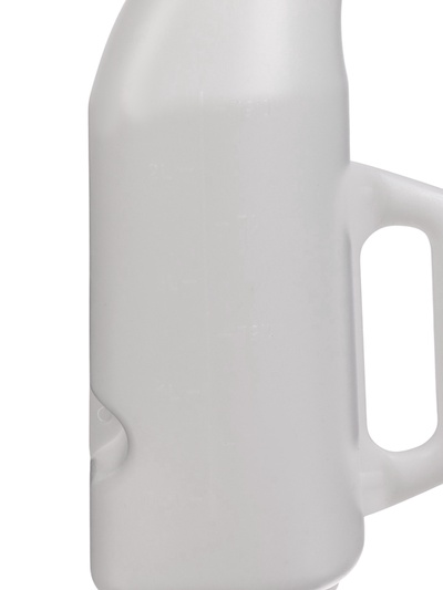 Бутылка для выпойки телят, 2 л, с ручкой, с крышкой, пластик, белая