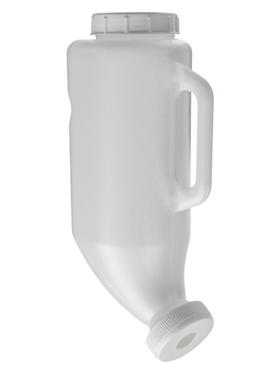 Бутылка для выпойки телят, 2 л, с ручкой, с крышкой, пластик, белая