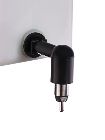 Навесная поилка ниппельная, 18×8 см, пластик, металл