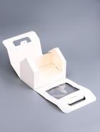 Коробка под рулет с ручкой, белая, пвх - окно, 16×10×12.5 см - Фото 3