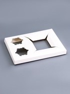 Коробка для 2 капкейка и торт, белая, 25.4×18×12.7 см - Фото 5