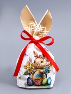 Пакет полиэтиленовый подарочный с ушками «Пасхальная корзина», МИКС, 13×23 см - Фото 2