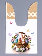 Пакет полиэтиленовый подарочный с ушками «Пасхальная корзина», МИКС, 13×23 см - Фото 4