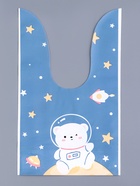 Пакет полиэтиленовый подарочный с ушками «Мишка на луне», 13×23 см - Фото 3