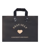 Пакет с петлевой ручкой черный 34×25×8 см 80 мкм - Фото 1