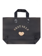 Пакет с петлевой ручкой черный 34×25×8 см 80 мкм - Фото 2