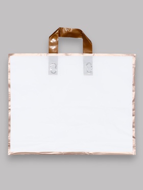 Пакет с петлевой ручкой белый 40?31?8 см 80 мкм (комплект 50 шт)