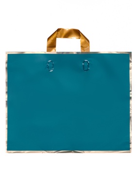 Пакет с петлевой ручкой синий 40?31?8 см 80 мкм (комплект 50 шт)