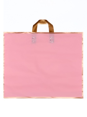 Пакет с петлевой ручкой розовый 50?41?10 см 80 мкм (комплект 50 шт)