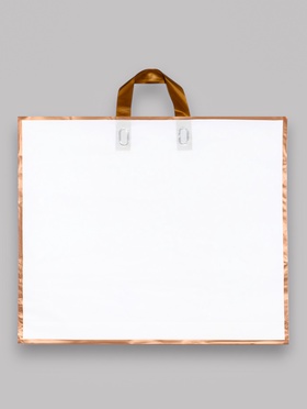 Пакет с петлевой ручкой белый 50?41?10 см 80 мкм (комплект 50 шт)