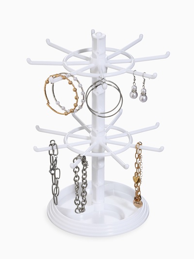 Подставка для украшений «QF. Карусель», универсальная, 16×16×28 см, белая