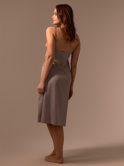 Сорочка ночная женская SL HOME Modal Home, размер L, серо-бежевая