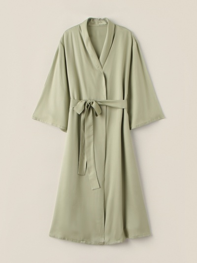 Халат женский SL HOME, размер S, модал, зелёный
