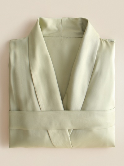 Халат женский SL HOME, размер S, модал, зелёный