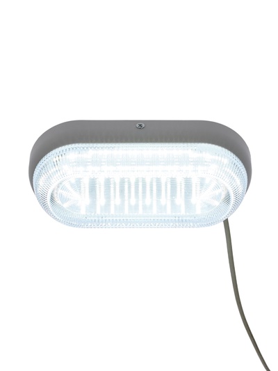 Светильник светодиодный герметичный, 18 Вт, IP54, 6500К, 220 В, овал, белый