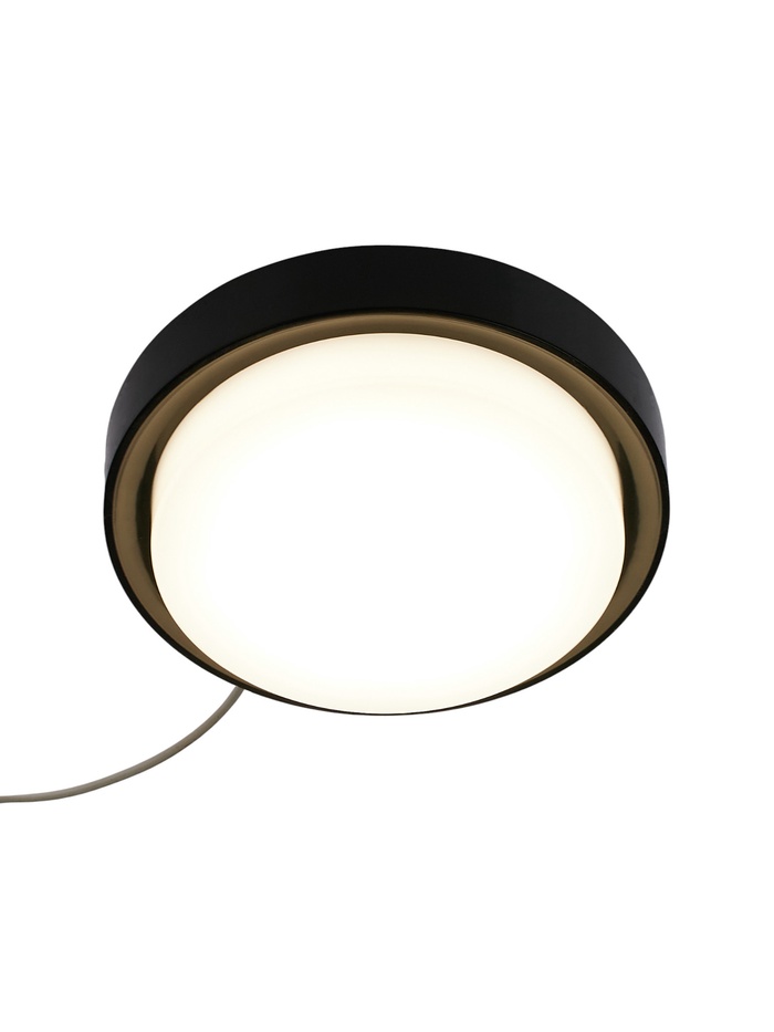 Светильник светодиодный герметичный, 24 Вт, IP54, 4000К, 220 В, круг, черный - Фото 1