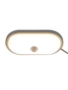 Светильник светодиодный герметичный, с датчиком движения, 15 Вт, IP54, 4000K, 220 В, овал - Фото 3