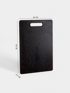 Доска разделочная Доляна «Морбио», 6×26×0.7 см, пластик PP, чёрная - Фото 2