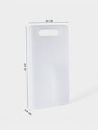 Доска разделочная Доляна «Бастерн», пластик PP, 33×20×0.8 см, белая - Фото 2