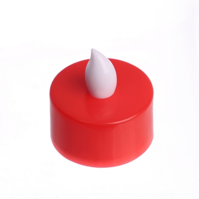 Светодиодные свечи, ночники LED RISALUX «Сделаем светлее» набор 4 шт., красные, RGB, 3.5×3.5×4 см