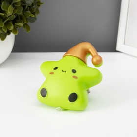 Фигурка светящаяся RISALUX «Звездочка в колпаке», LED-ночник, 1 Вт, зелёный, 6.5×8×8.5 см