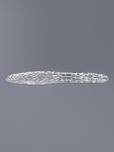 Стельки для обуви, универсальные, силиконовые, на клеевой основе, р-р RU до 41 (р-р Пр-ля до 40), 26.5 см, пара, прозрачные