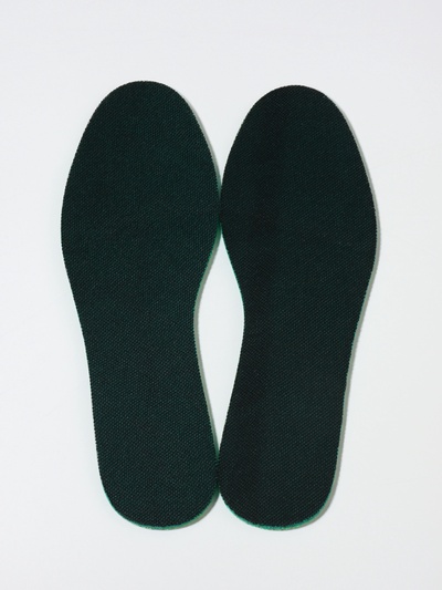 Стельки для обуви, универсальные, с ароматом мяты, р-р RU до 38 (р-р Пр-ля до 39), 25 см, пара, зелёные