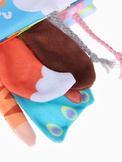 Книжка-шуршалка с хвостиками «Тигренок: Кто моя мама?», 14×14 см