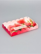 Коробка для печенья, «Тюльпаны», 22×15×3 см - Фото 2