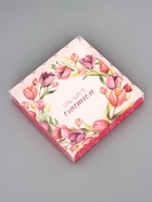 Коробка для печенья, «Тюльпаны», 18×18×3 см - Фото 3