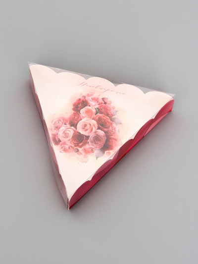 Коробка для печенья, «Сердечко», 18×18×4 см