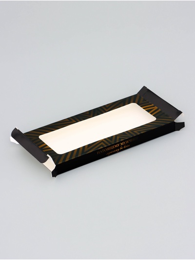 Подарочная коробка под плитку шоколада, с окном, «Натоящему мужчине», 17.1×8×1.4 см