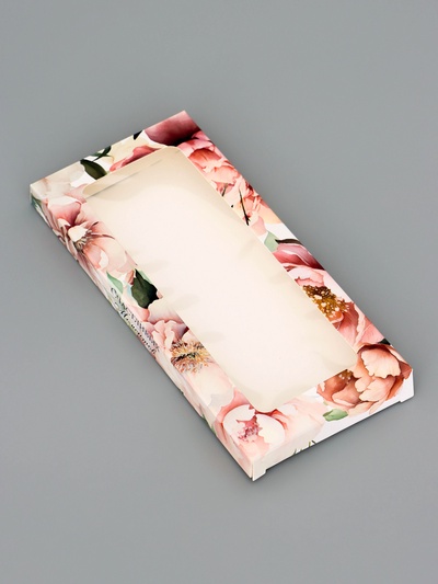 Подарочная коробка под плитку шоколада, с окном, «Счастливых моментов», 17.1×8×1.4 см