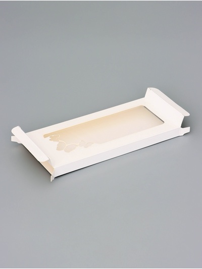 Подарочная коробка под плитку шоколада, с вырубным окном, «Бабочки», 17.1×8×1.4 см