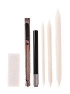 Набор художественный для рисования, пенал-скрутка, бежевый - Фото 2