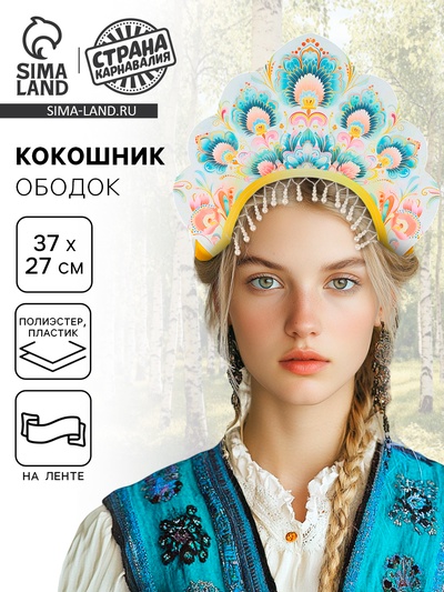 Ободок кокошник «Прекрасная девица»
