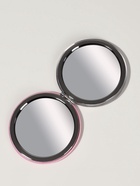 Зеркало складное «Цветы», d=7.2 см, с увеличением х2, белое, фиолетовое (комплект 2 шт) - фото 32289603