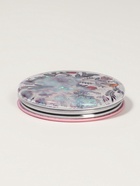 Зеркало складное «Цветы», d=7.2 см, с увеличением х2, белое, фиолетовое (комплект 2 шт) - фото 32289604