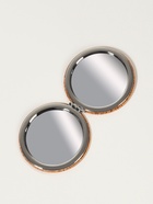 Зеркало складное, d=7.2 см, с увеличением х2, коричневое (комплект 2 шт) - фото 32289622