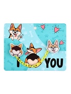 Значки на цепочке «Корги», 13×10 см, набор 2 шт. - Фото 2