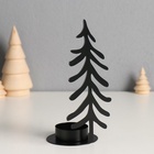 Металлический подсвечник на 1 свечу «Ёлочка», d=4 см, 8×6.5×15 см - Фото 3