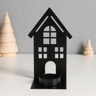 Металлический подсвечник на 1 свечу «Домик», d=4 см, 7×9×14.5 см - Фото 5