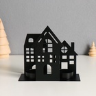 Металлический подсвечник на 2 свечи «Домики», d=4 см, 14.5×6×13 см - Фото 5