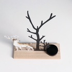 Подсвечник на 1 свечу «Олень у дерева», d=4 см, металл, дерево, 6×19×23.5 см - Фото 6