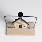 Подсвечник на 1 свечу «Домик», d=2 см, металл, дерево, 6×15×24 см - Фото 6