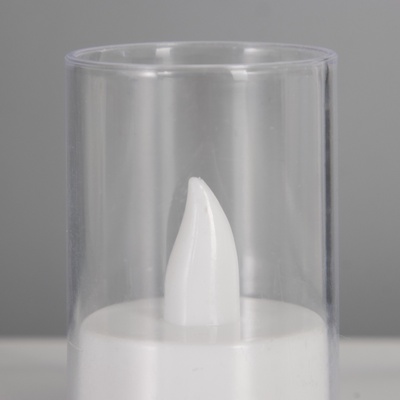 Светодиодная свеча, ночник LED RISALUX «Романтик», от батареек 3×LR1130, 0.3 Вт, 4×4×6 см